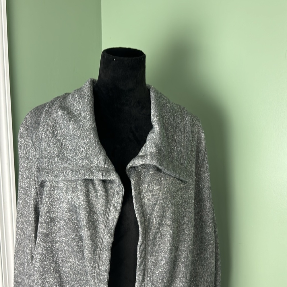 NWT Ruby Rd Metallic silver jacket 1X - Picture 2 of 6